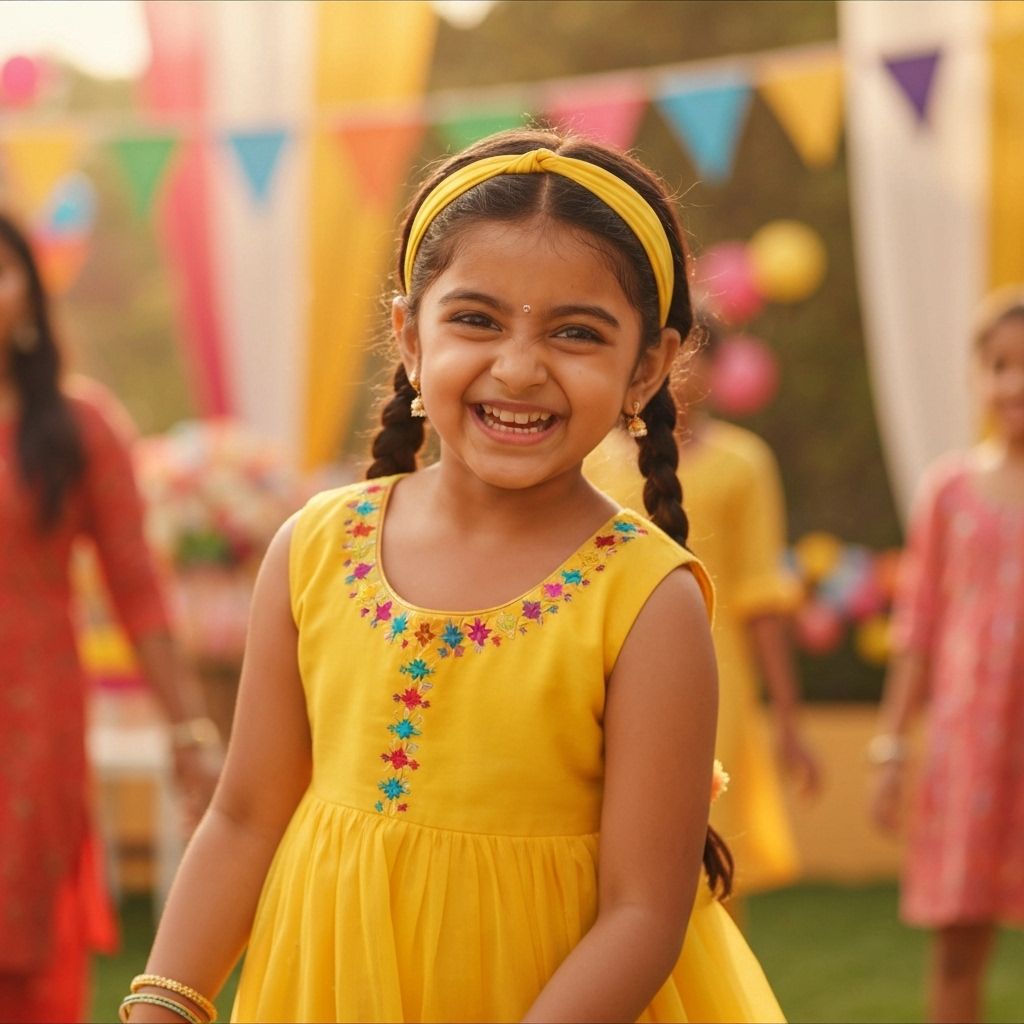 Girl in yellow dress